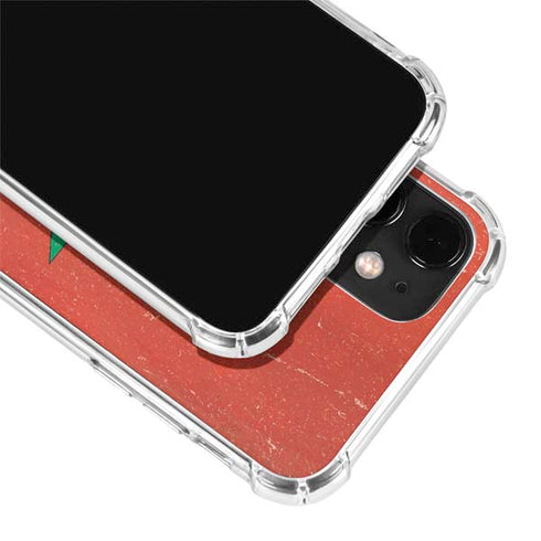 Morocco Flag Distressed iPhone 12 Mini Clear Case